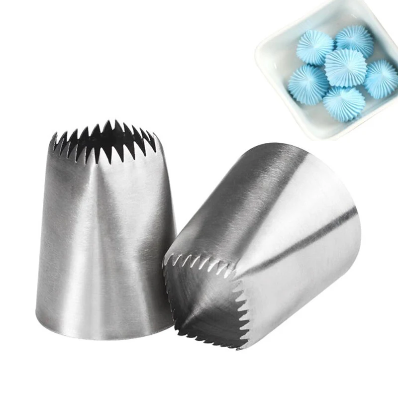 

Confectionery Bag With Nozzles Icing Piping Tip Stainless Steel Cake Decorating Tool Pastry Cream Spout For Baking Tubes