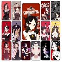 yndfcnb kaguya sama love is war shinomiya anime phone case for redmi note 8 7 9 4 6 pro max t x 5a 3 10 lite pro