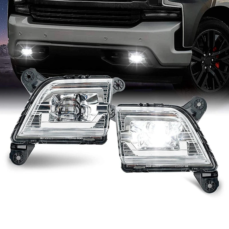 1 пара светодиодные противотуманные фасветильник для Chevy Silverado 2019 2020 2021 |