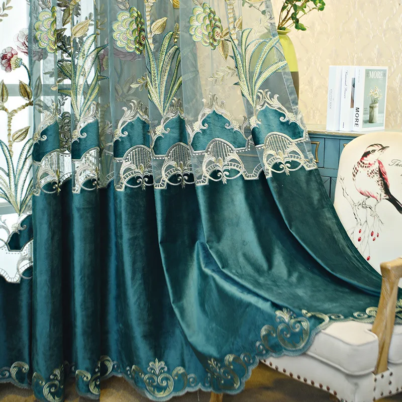 Hot Sale Living Room Yarn Dyed Cortina European Chenille Luxury For Tulle Sewing In Bedroom Treatments | Дом и сад