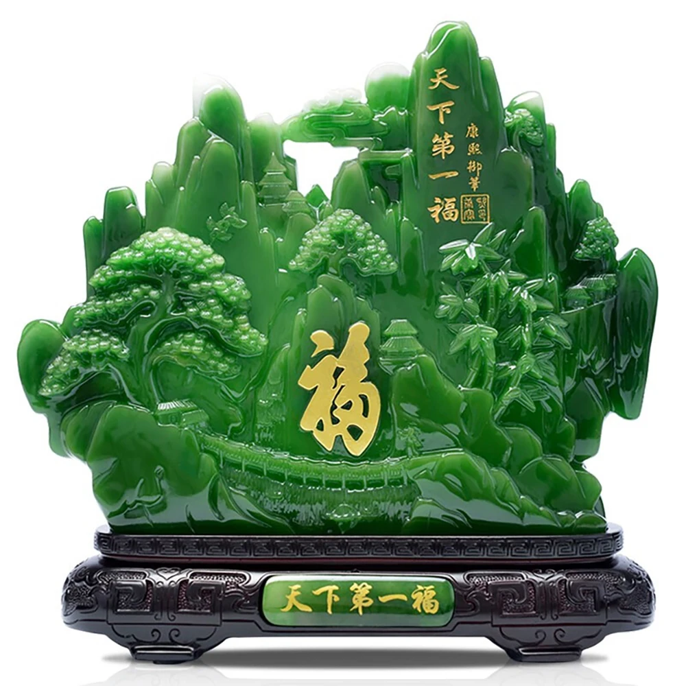 

Lucky Fortune Feng Shui Statue Ornaments Resin Sculpture Crafts Home Decoration Office Accessories Housewarming Opening Gifts