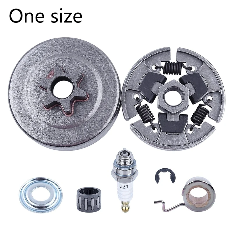 

203F Chainsaw 3/8" -7T Spur Clutch Drum Sprocket Bearing 7pcs Kit Compatible with 017 018 021 023 025 MS210 MS230 Parts