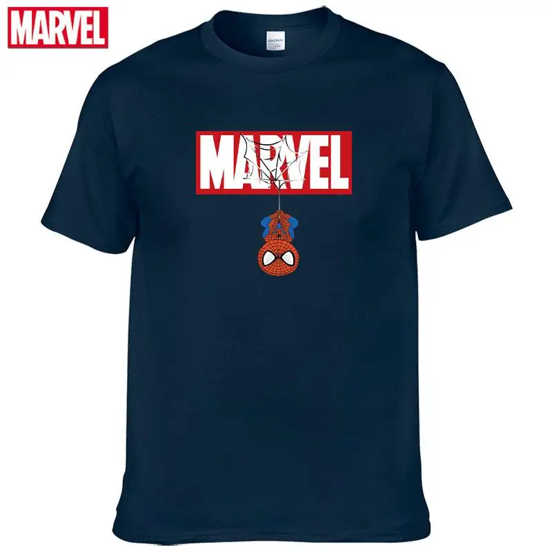Футболка мужская из натурального хлопка с принтом Мстителей #124 - купить по