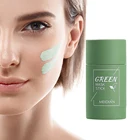 Очищения кожи зеленая палка Зелёный чай палка Маска Очищающая глиняная маска для лица на масляной Управление против акне осветление отбеливание продукт по уходу за кожей