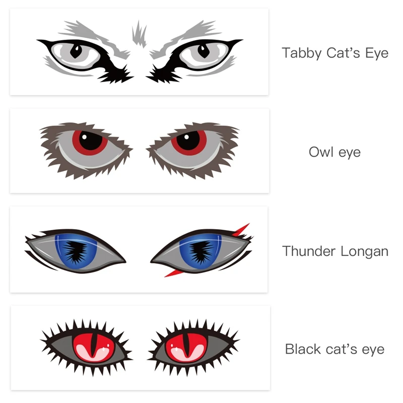 4 Patterns Eye Sticker Easy Paste Facial Expression Personalized for DJI FPV Flying Glasses Stickers Skin Decorative | Игрушки и хобби