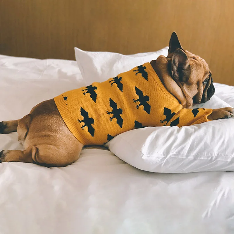 Модная одежда для собак костюм полных французский бульдог средних и больших мопс