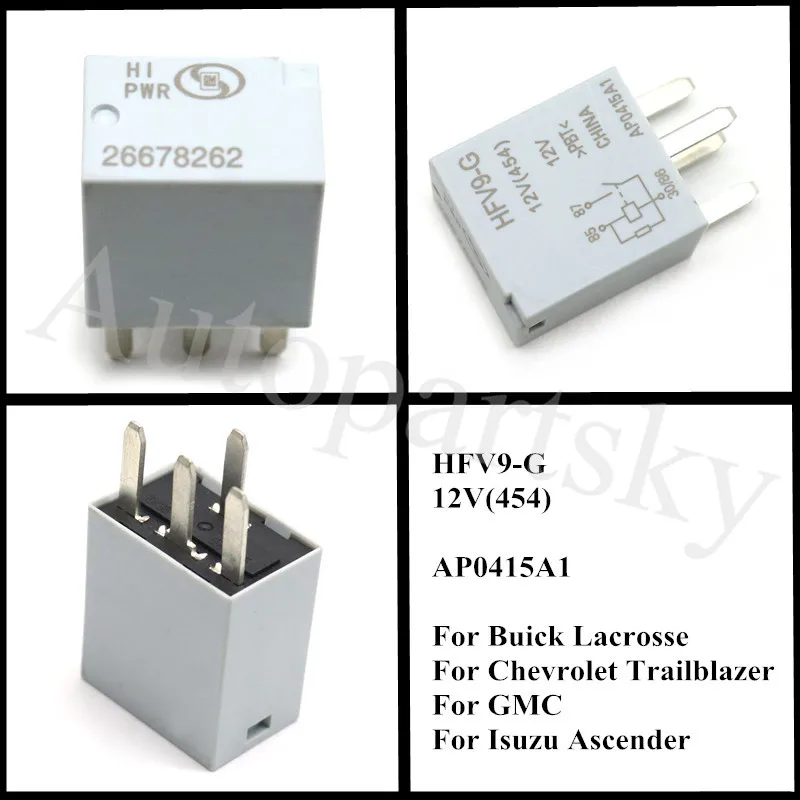 A/C фары реле оригинальное оборудование многоцелевое для Buick Lacrosse & Chevrolet GMC Isuzu Ascender