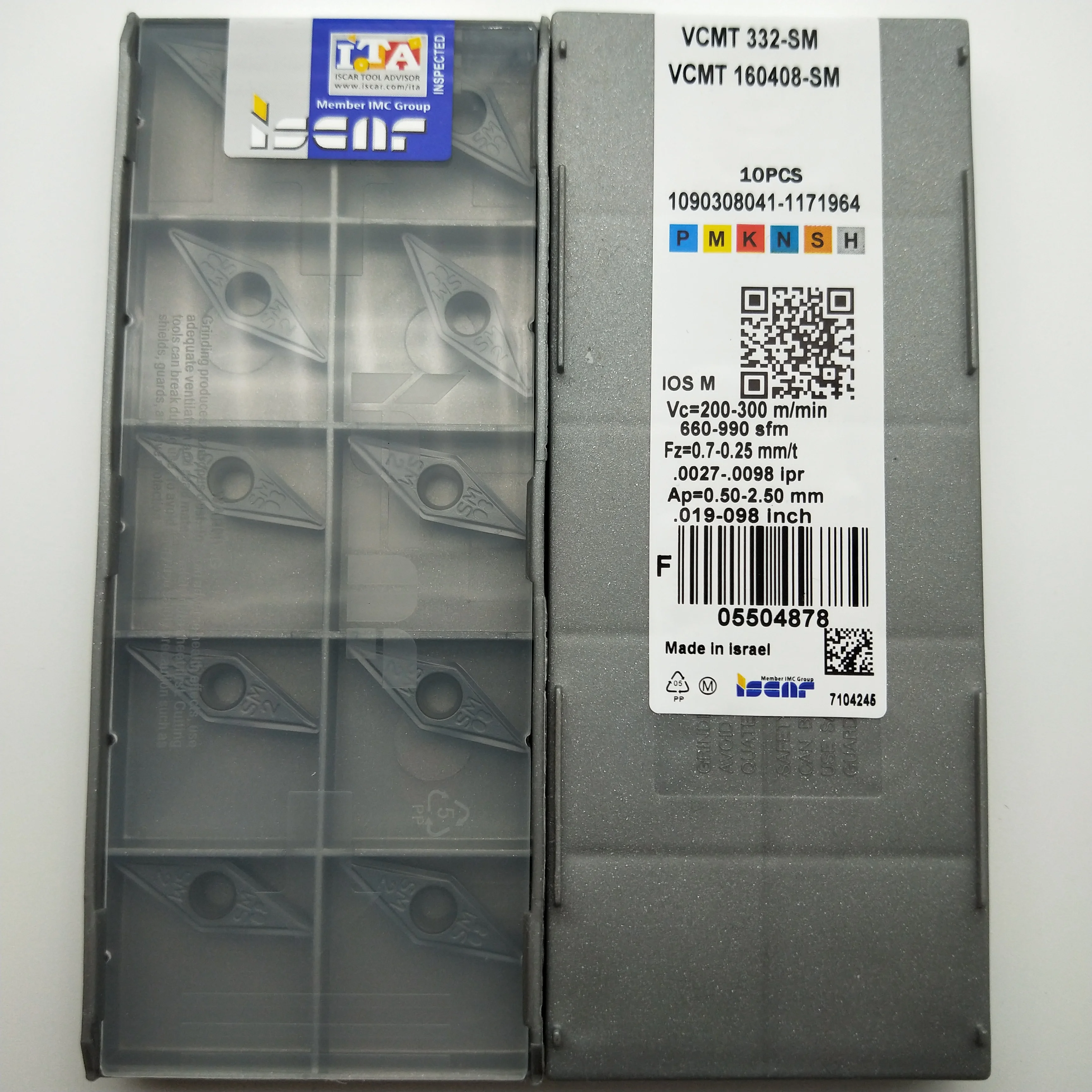 

VCMT160408-SM CNC cemented carbide blade 10PCS