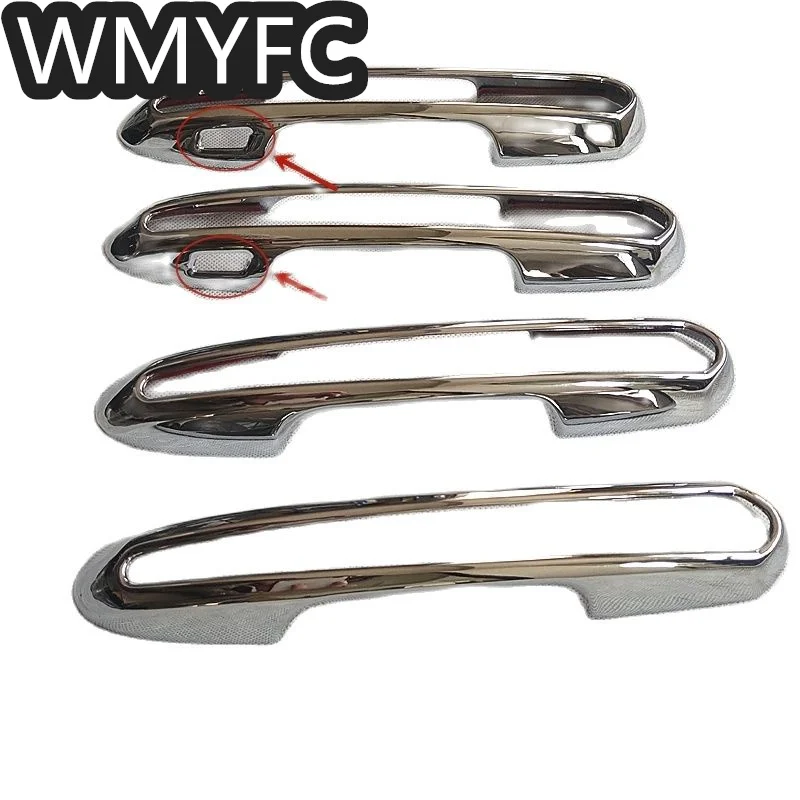 Door Handle Cover Trim Middle Cut Out Mid Cutout center among Hollow Styling For Toyota RAV4 XA50 2019 2020 2021 Accessories | Автомобили
