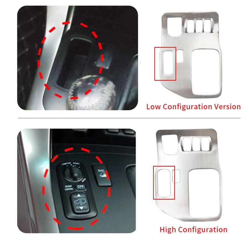 For 2003-2009 Toyota Land Cruiser Prado 120 Lc120 Fj120 2008 Interior Decoration Accessories Gearbox Panel Handle |