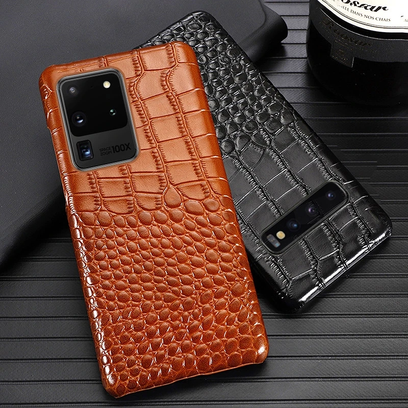 

Leather Phone Case For Samsung S21 Ultra S10 S10e S9 S8 S7 Note 8 9 10 Lite 20 A20 A30 A50 A51 A70 A71 A8 Plus Crocodile Cover