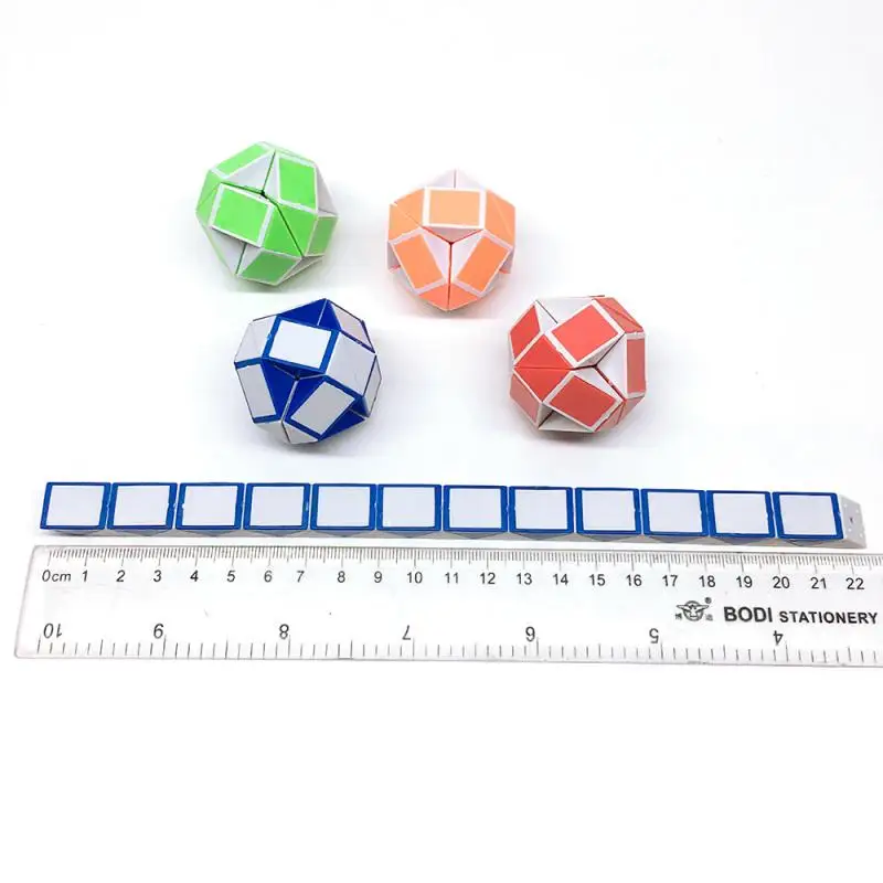 

Snake Ruler Puzzle 24 Speed Antistress Cube Twist Snake Folding Educational Toy For Kids Children Cube