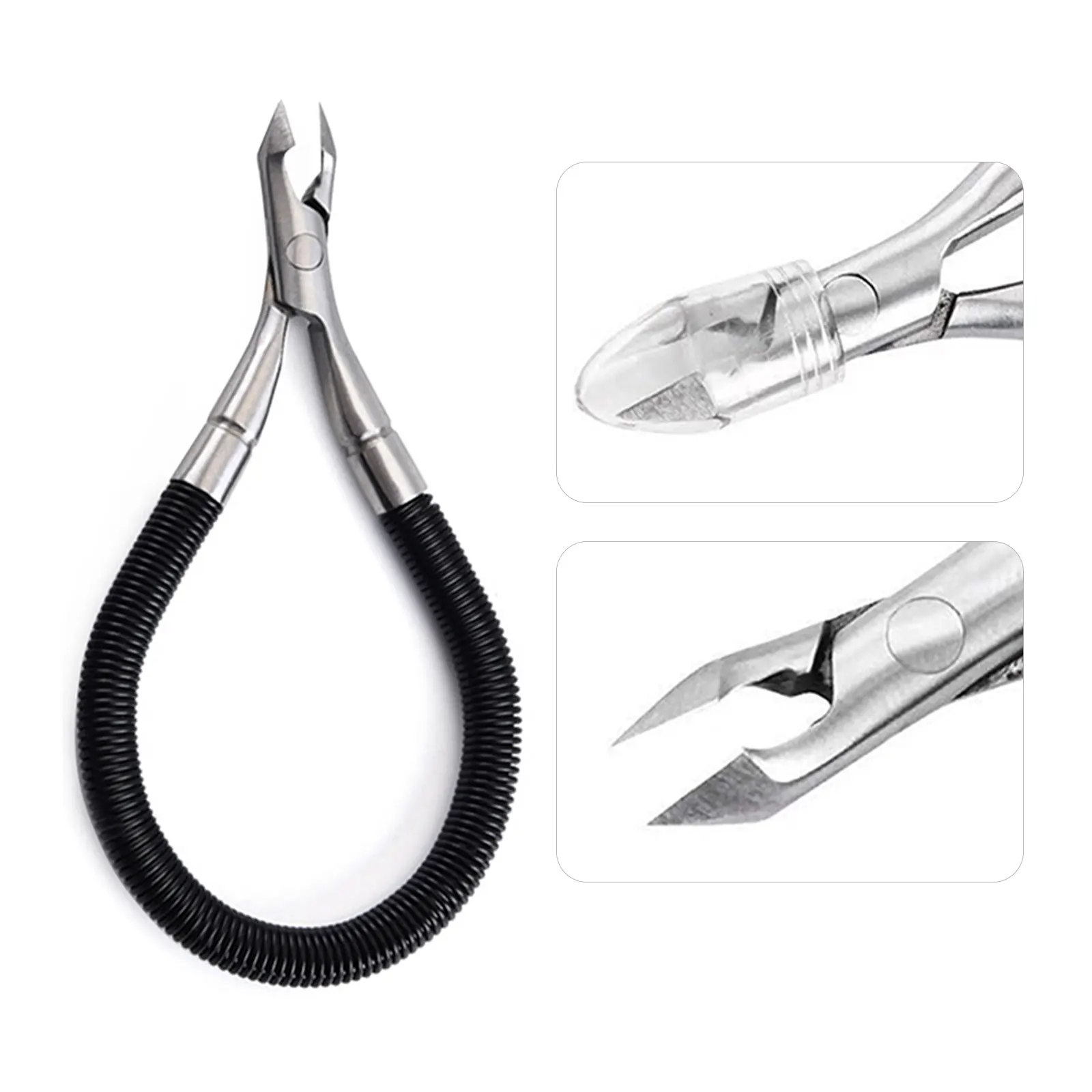 

Grip & Snip Spiral Spring Cuticle Trimmer Nippers Cleaner Nail Gap Remover Dead Skin Rescue Hangnail Paronychia Manicure Tools
