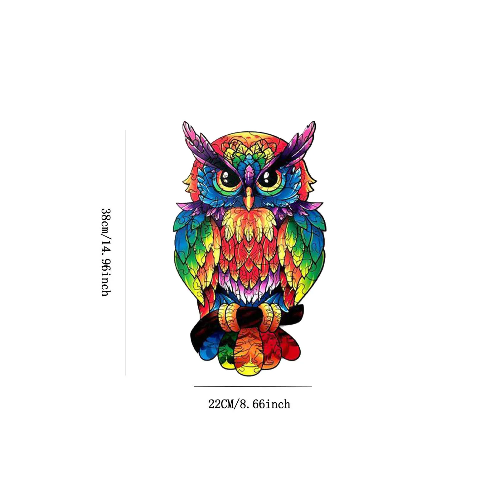 

Irregular animal puzzles Owl wooden puzzle board game forest game puzzle game for children and adults jigsaw toys F4