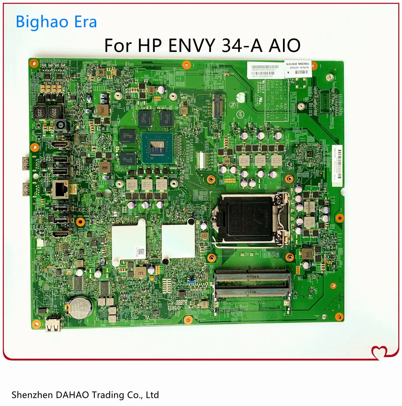 

For HP ENVY Curved 34-A AIO Motherboard 14105-1 348.03R05.0011 Mainboard 100% Fully Tested 810716-602 810716-001 810716-601
