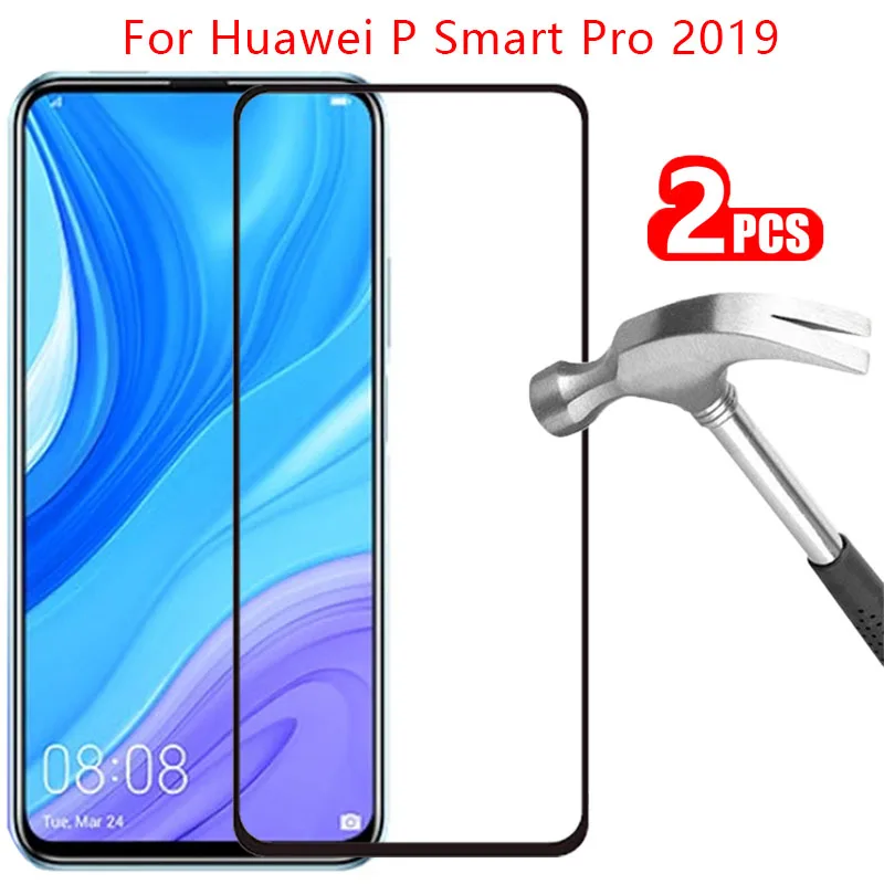 

9d protective tempered glass for huawei p smart pro 2019 screen protector on huawey huwei psmartpro psmart smar smat safety film