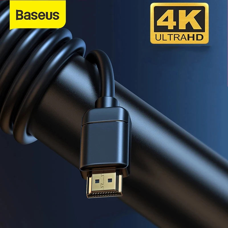 Baseus 4K до HD кабель 1080P 3D позолоченный HDMI совместимый для HDTV XBOX PS4 компьютерный
