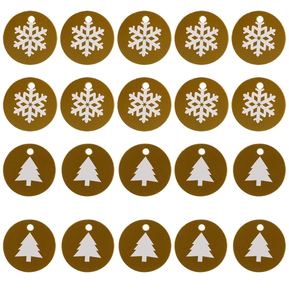 

200pcs Christmas Themed Packaging Tags Gift Candy Packing Tags Party Decor Prop