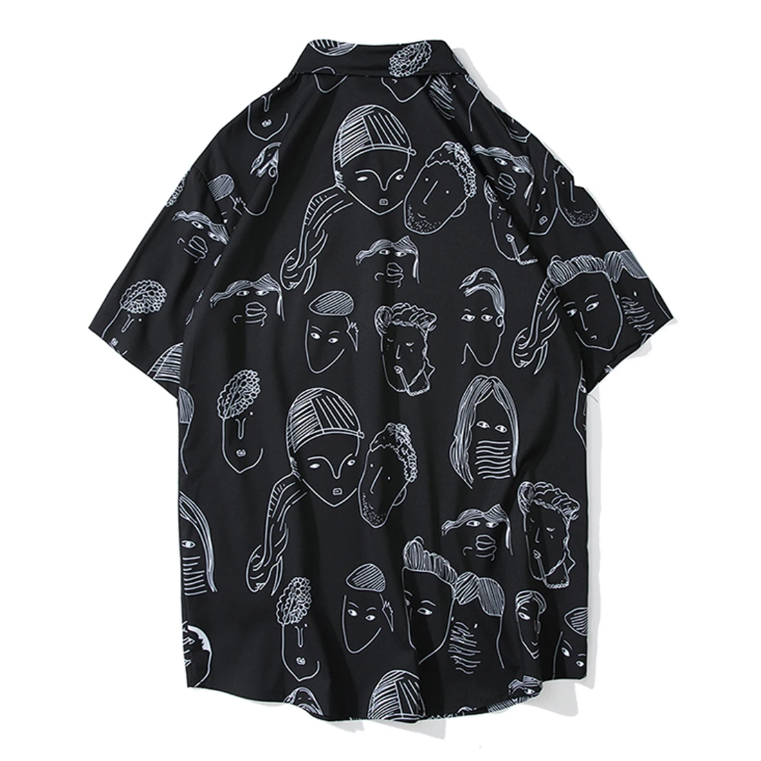 LACIBLE Харадзюку уличная одежда комиксов полный печатных футболки летние шорты