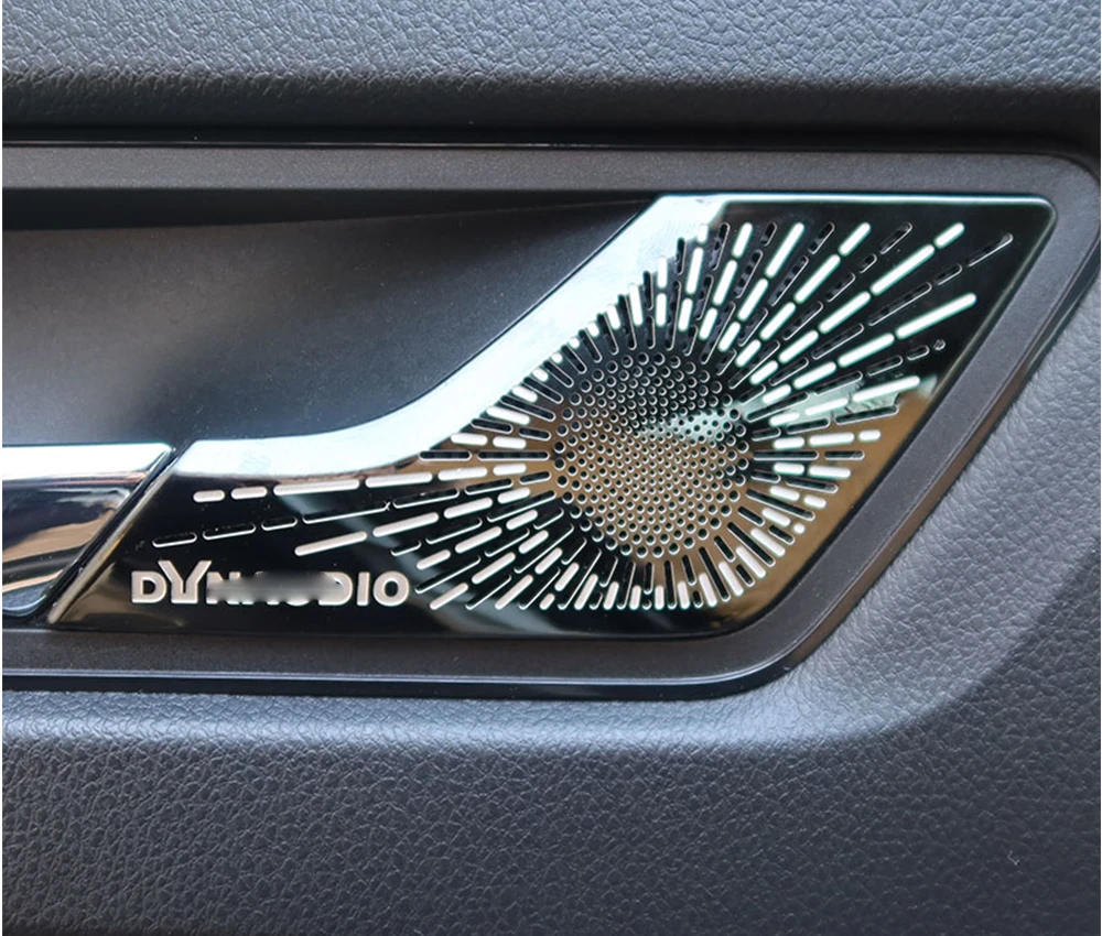 

For Skoda Kodiaq 2017-2020 Interior Door Handle Speaker Cover Sticker Molding Trim Car Styling Accessories