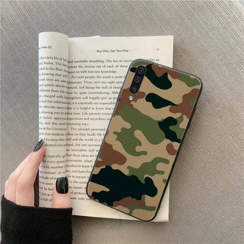 

Camouflage Army Green Pattern Phone Case For Samsung galaxy A S note 10 7 8 9 20 30 31 40 50 51 70 71 21 s ultra plus