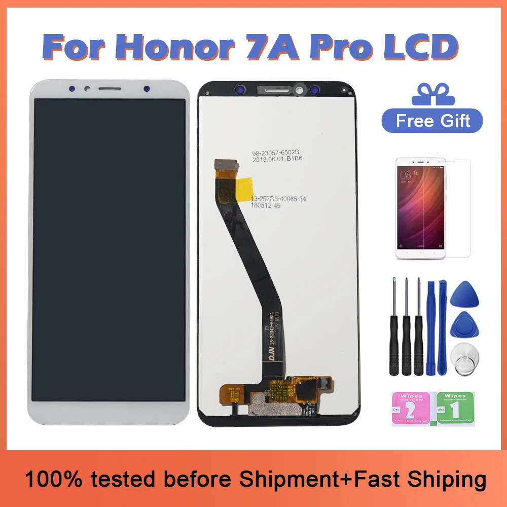 Дисплей с сенсорным экраном 5 7 дюйма для Huawei 7A Pro AUM-L29 y6 2018 ЖК-дисплей дигитайзер ATU