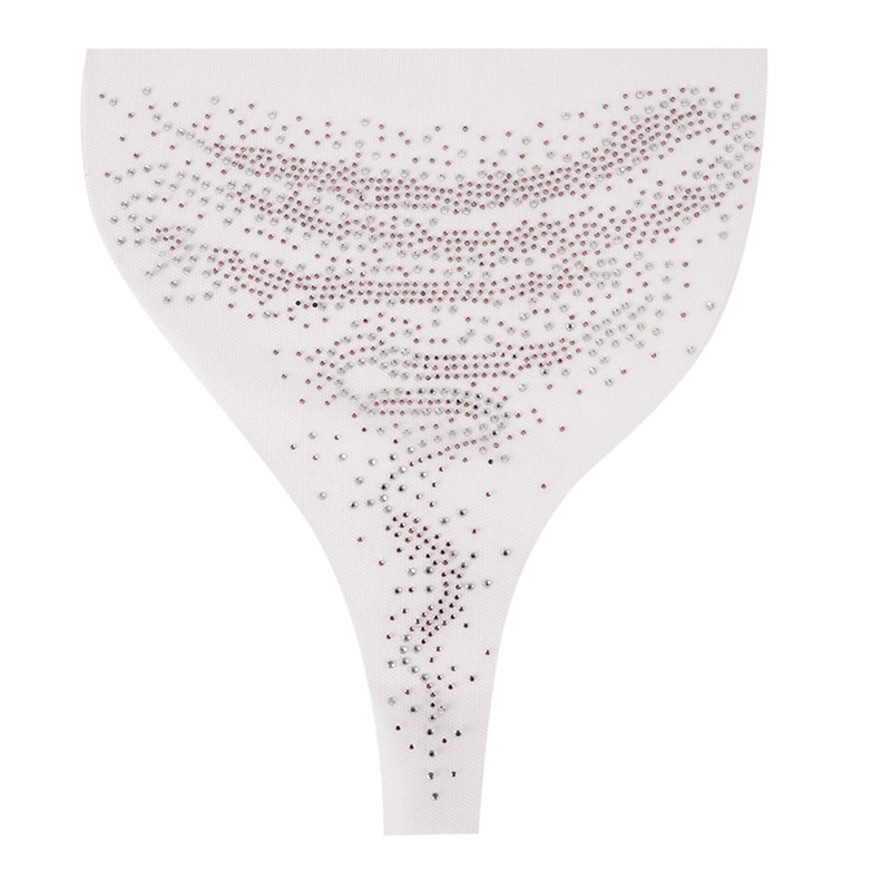 С украшением в виде кристаллов дизайном выреза Утюг на аппликация патчи передачи