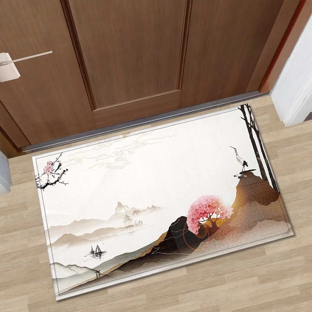 Zeegle 3D пейзаж коврик с рисунком для входная дверь Non-slip Кухня дверной украшение