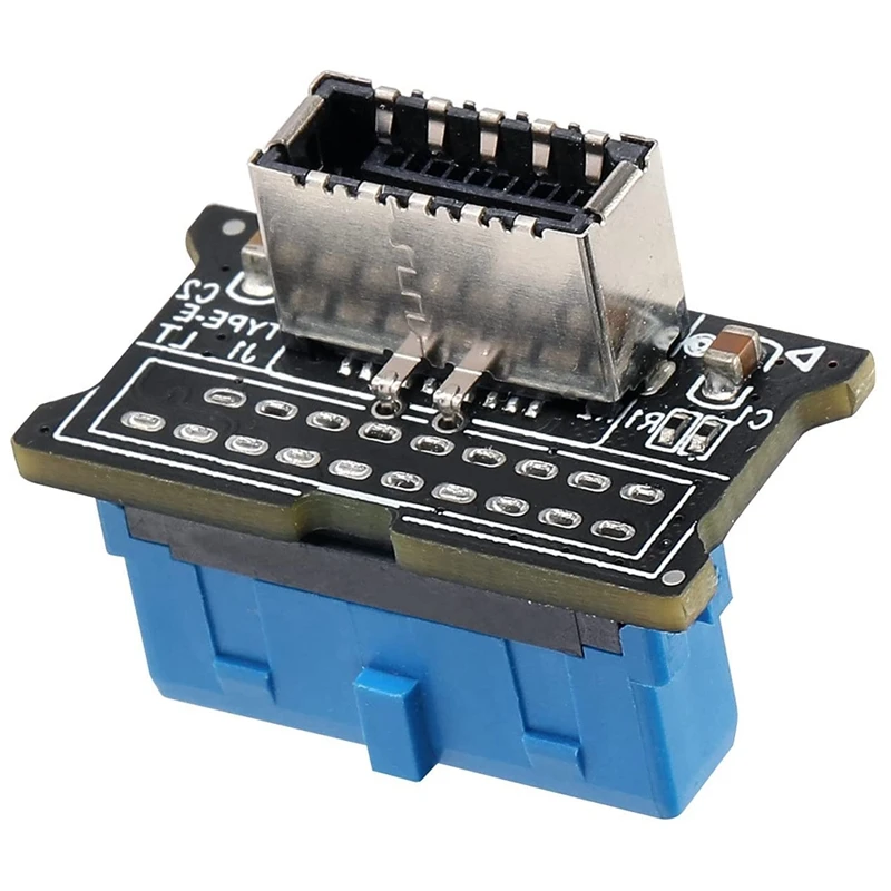

Expansion Card USB 3.0 Front End 19-Pin to 3.1 Type-C Front Panel Connector Type E Adapter for Computer Motherboard