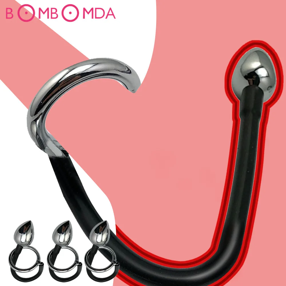 Анальная пробка из нержавеющей стали металлический фаллоимитатор анальная