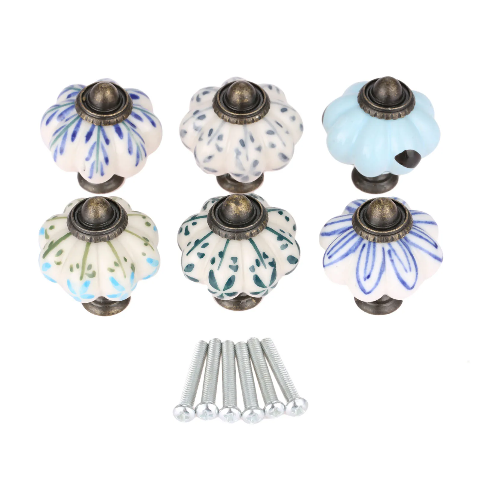 38*33 мм керамические ручки для шкафа в виде тыквы классические мебели дверная