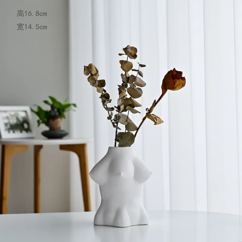 

Ceramic Vase Nordic Ins Home Decoration Art Body Decoration Flower Arrangement Gift