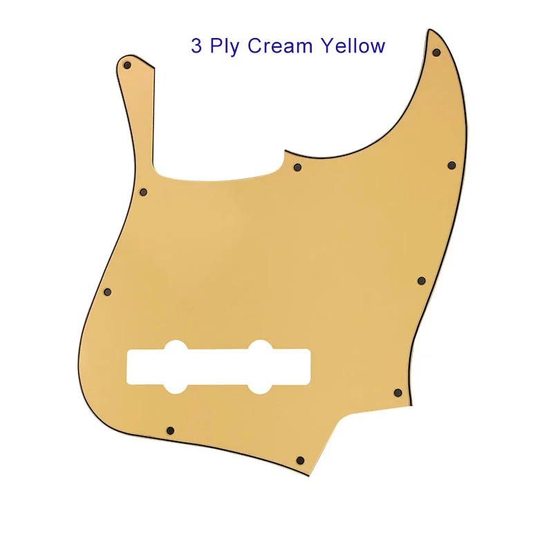 Pleroo заказное качество Pickguard для США 10 отверстий 5 струн джазовый бас гитара с