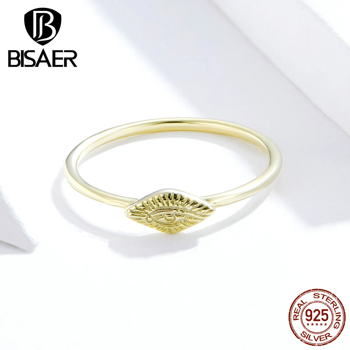 Кольца Lucky Eyes, BISAER,, 925 пробы, серебро, Guardian, Lucky Eyes, кольца на палец для женщин, Стерлинговое серебро, ювелирные изделия ECR629