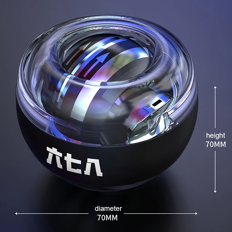 Светодиодный Гироскопический Мощность мяч Автозапуск диапазон гироскоп для