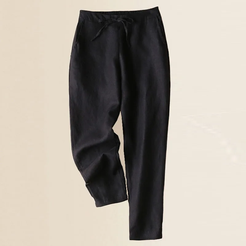 

plus size M-3XL newest cotton Linen Trousers women formal pants high quality Lady comfortable Casual Harem Pants