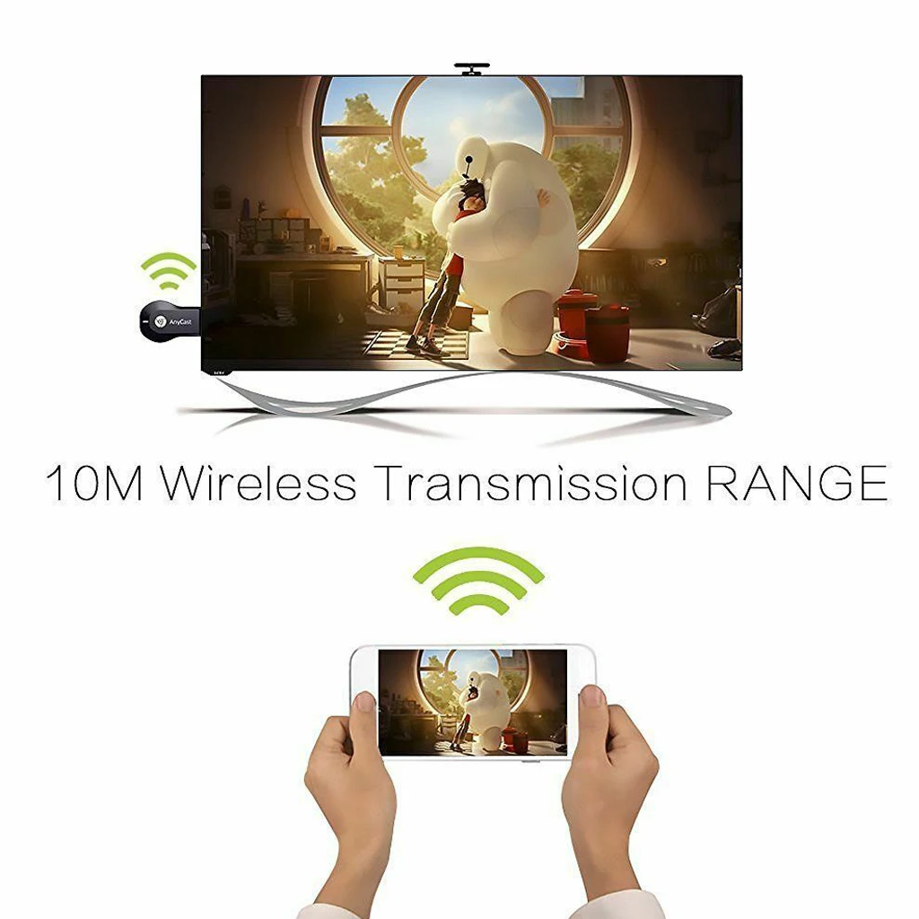 Беспроводной HDMI Дисплей приемник chromecast Anycast netflix M9 Plus трансляция DLNA Miracast ТВ палка ключ приемник для Android