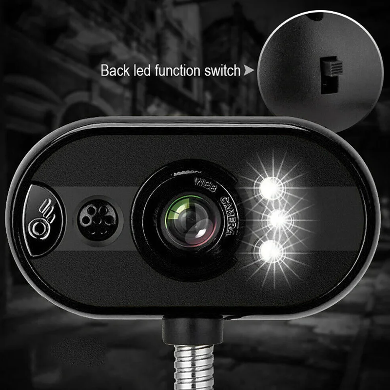 

USB HD Webcam Camera with Mic Night Vision for Desktop Computer PC Laptop Home Office SP99
