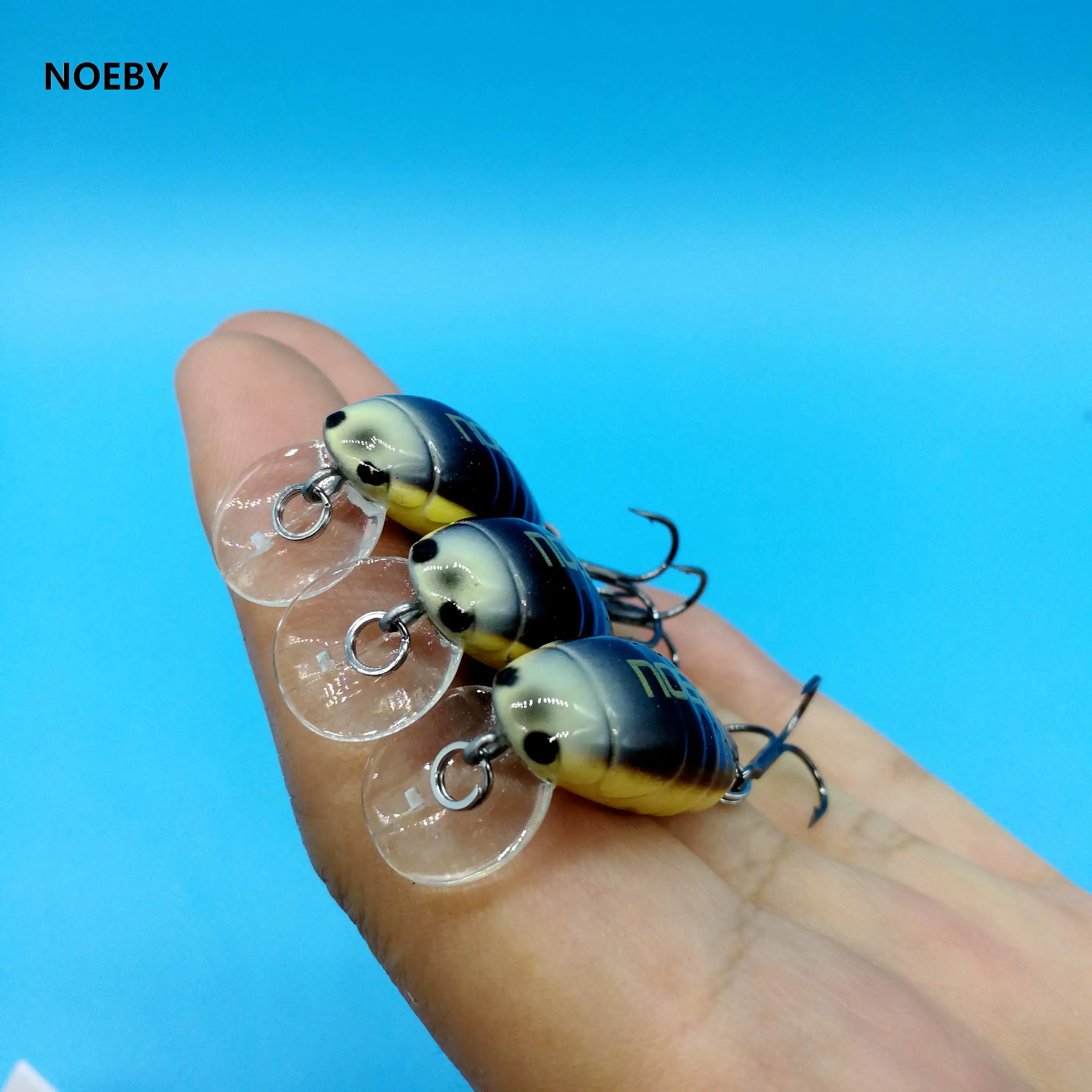 NOEBY 3 шт./лот мини приманка для ловли насекомых твердая захвата рыболовная 2 г/28 мм 6
