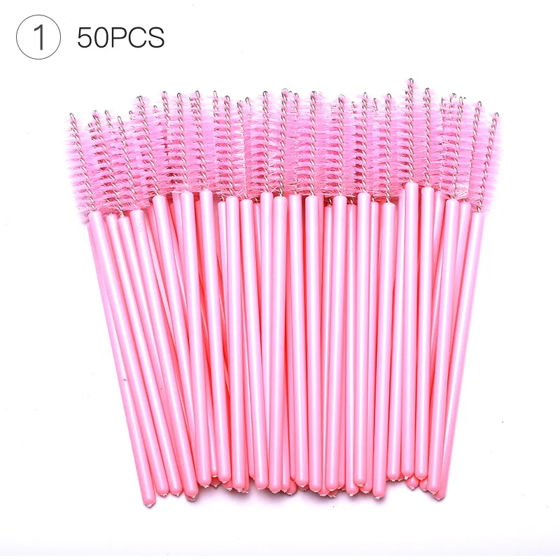 50 шт./пакет макияжа щеточка для Ресниц Микро щетки щеточный мини Расширенный