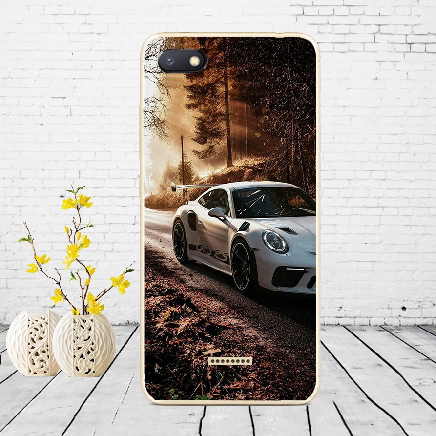 D55 Силиконовый чехол для xiaomi redmi 6a защитный чехол Мягкий ТПУ чехол для телефона Чехлы для xiaomi redmi 6A чехол бампер 6a Coque - Color: D55