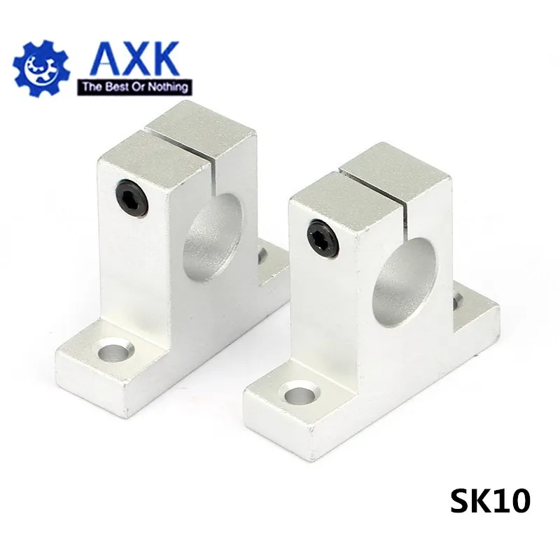 

8pcs/lot SK10 10mm linear bearing rail shaft support XYZ Table CNC Router SH10A