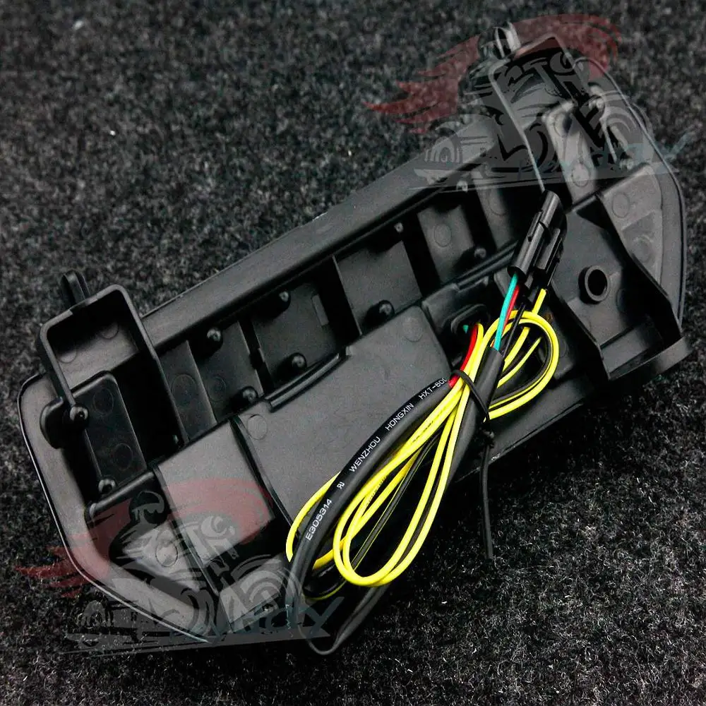 Мотоциклетный светодиодный задний фонарь интегрированные поворотники для Honda Fury