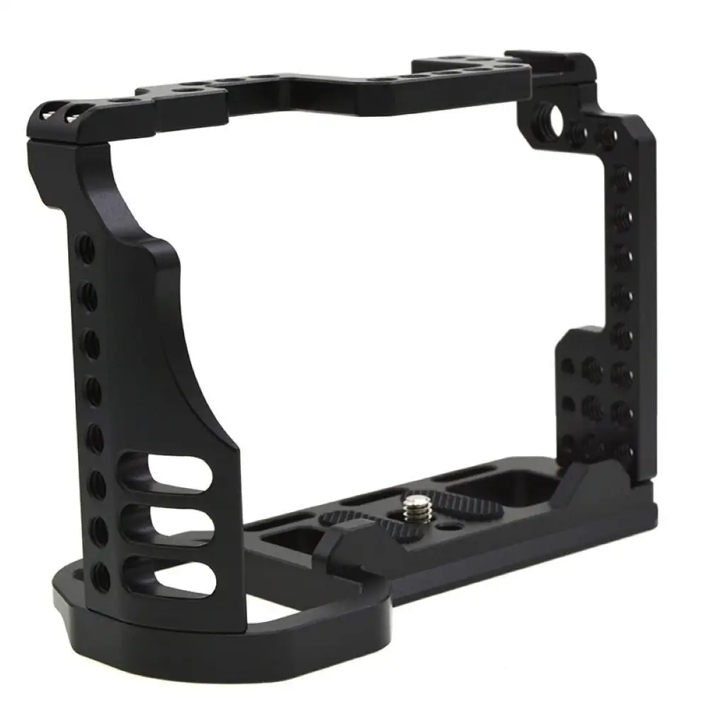 

Portable Aluminum Alloy Cold Shoe Camera Cage Adapter Mount for Sony A7R4 A7RIV