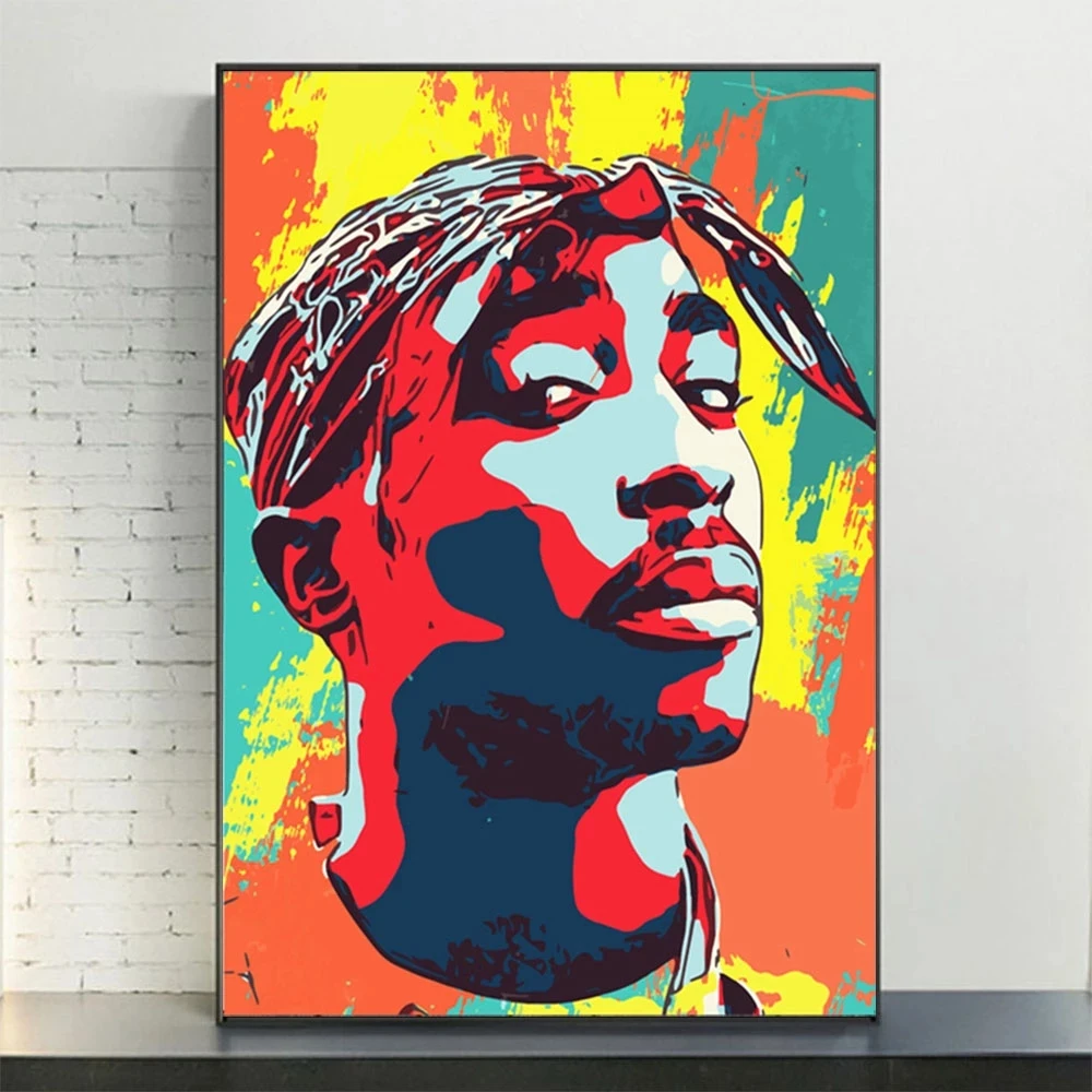 

Tupac Shakur Singer Art Posters Hd Printed Canvas Painting Modular Wall Artwork Modern Pictures Living Room Home Decor Framed
