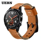 Ремешок UEBN кожаный для наручных часов HUAWEI Watch GT 2 42 мм 46 мм, спортивный Active Classic EditionHONOR Magic Watch 2, 20 мм 22 мм