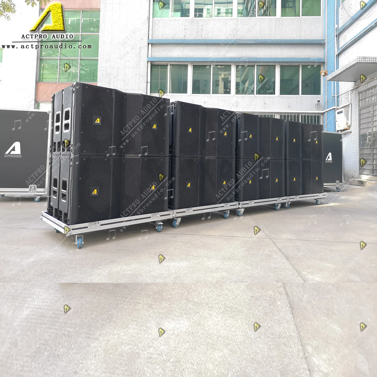 Двойная 15 дюймовая профессиональная сценическая линейная колонка бас|Сабвуферы|