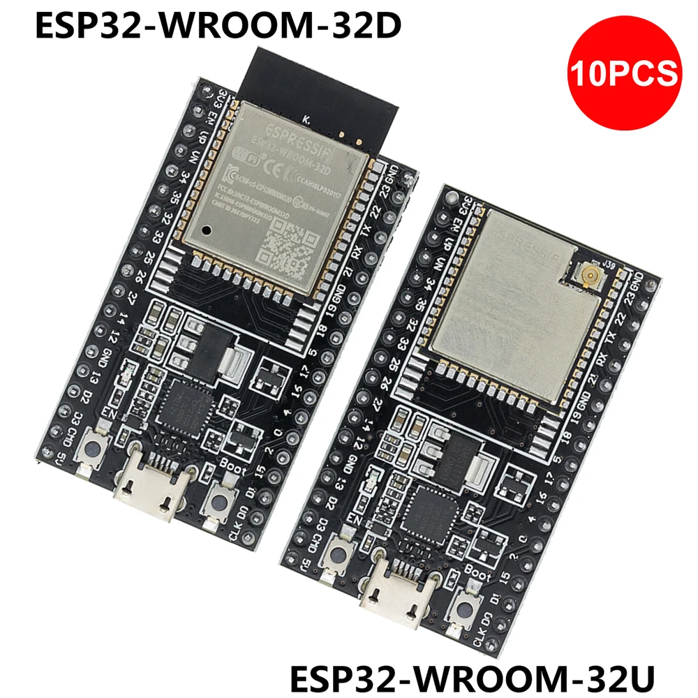 10 шт. ESP32-DevKitC основная плата ESP32 Плата развития ESP32-WROOM-32D ESP32-WROOM-32U WIFI + Bluetooth IoT NodeMCU-32