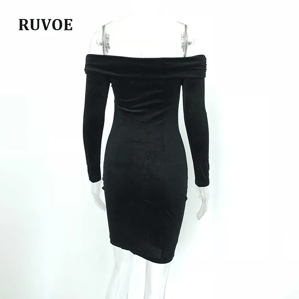 

New Arrival Velvet Long Sleeve Autumn Dress Women Slash Neck Skinny Bodycon Plus Size Dresses Casual Streetwear Short Vestidos