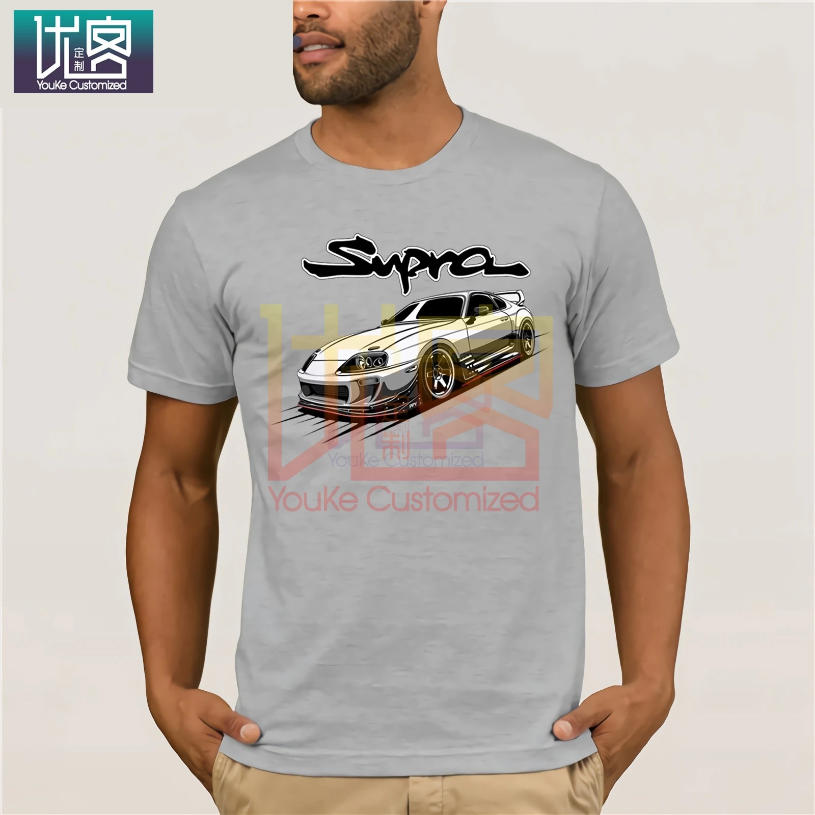 Футболка с автомобилем 2020 модная летняя футболка японскими автомобилями MK4 2JZ GTE